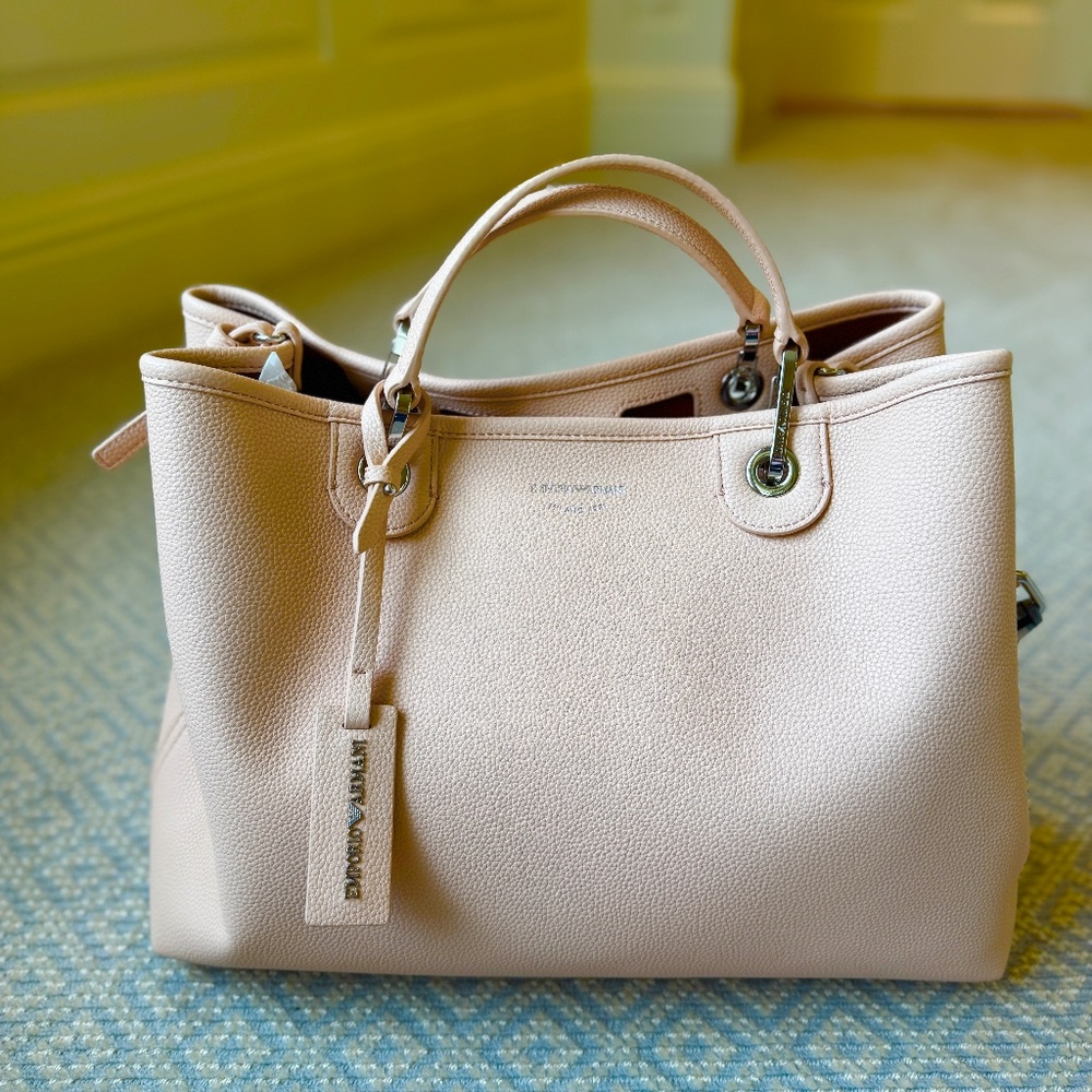 Emporio Armani Pink Shopping Tote